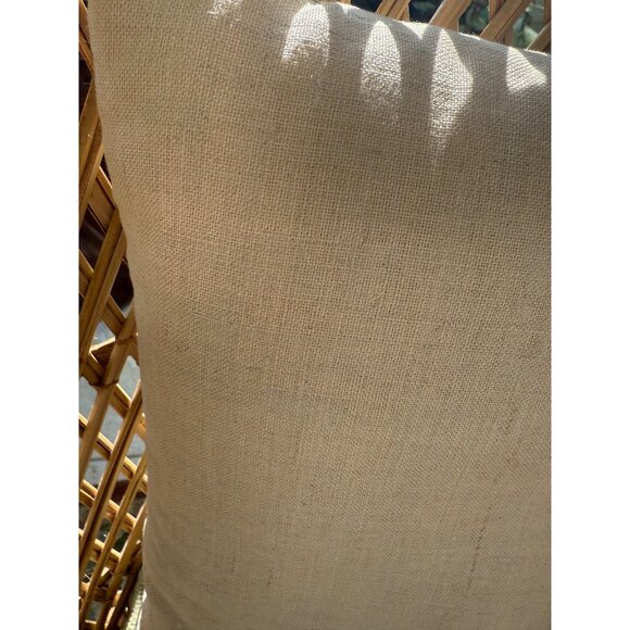 Vintage 70's Crewel Embroidery Birds & Flowers Pair Linen Accent Pillows 12x9" - Picture 8 of 12